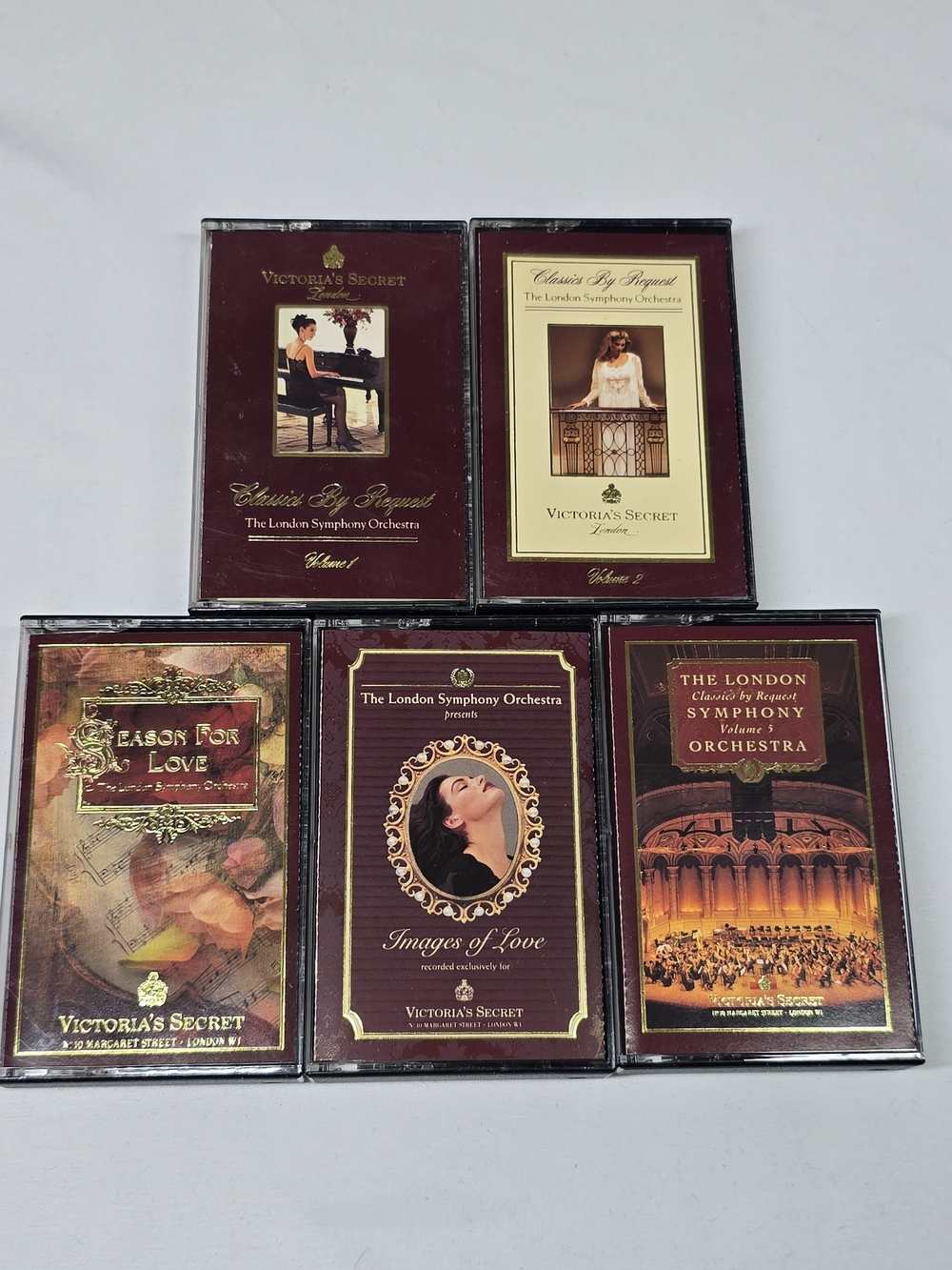 1988-1990 Victoria's Secret Classics By Request 5 Cassette Tape Set London Symph